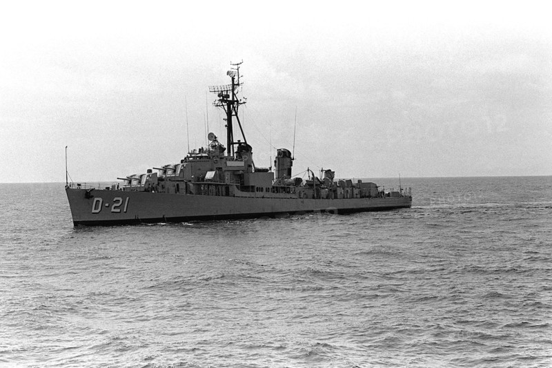 1979 - A port beam view of the Venezuelan destroyer CARABOBO
