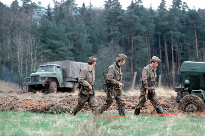 1979 - East German soldiers patrol