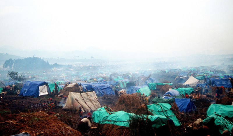1994 Zaire - A view of the Kibumba refugee camp