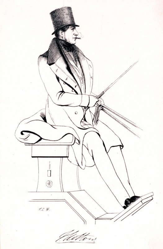 1838 drawing of a man
