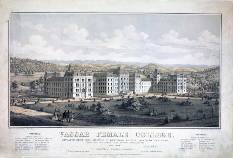 Vassar female college, egidius ca. 1862