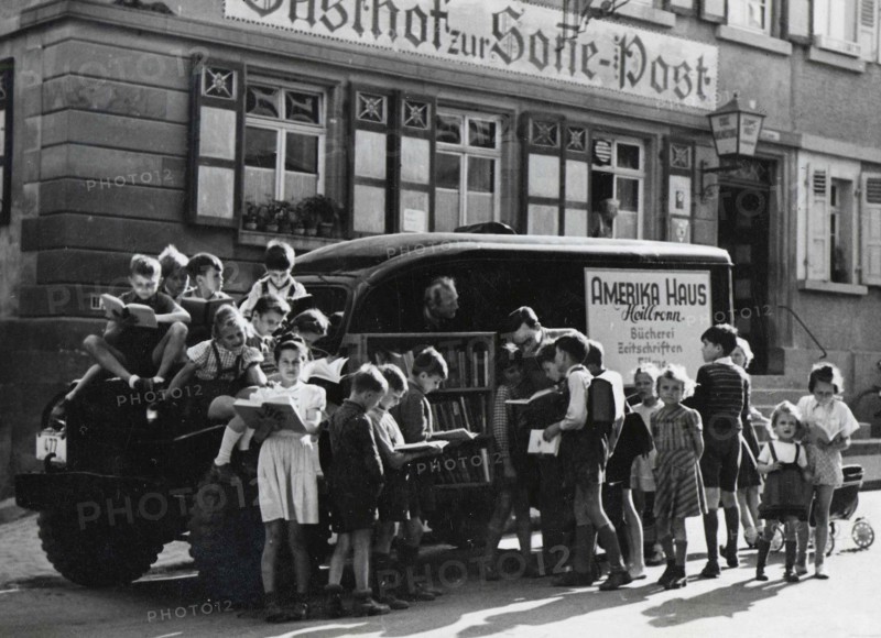 Bookmobile in German Towns