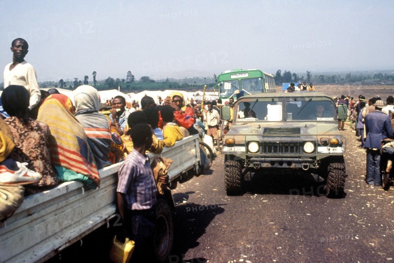 A US military High-Mobility Multipurpose Wheeled Vehicle