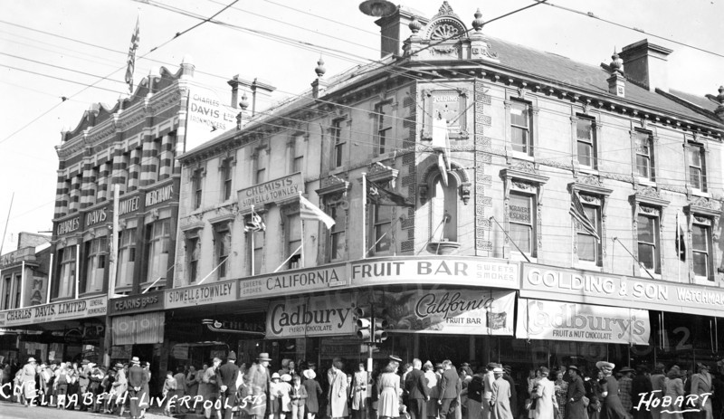 Liverpool street in Hobart, Tasmania, Australia