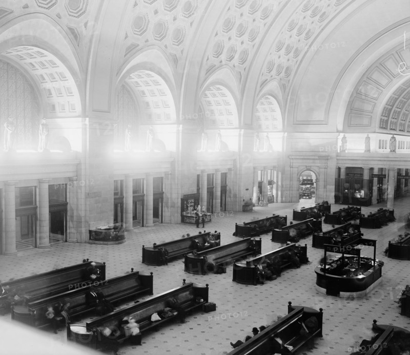 Washington D.C. Union Station Interior  ca. 1910