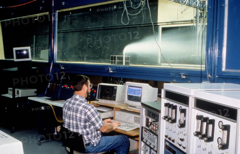 EPA scientist conducting computer analysis
