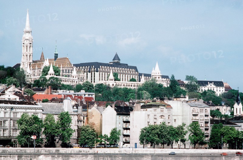 Overview of Budapest's castle area