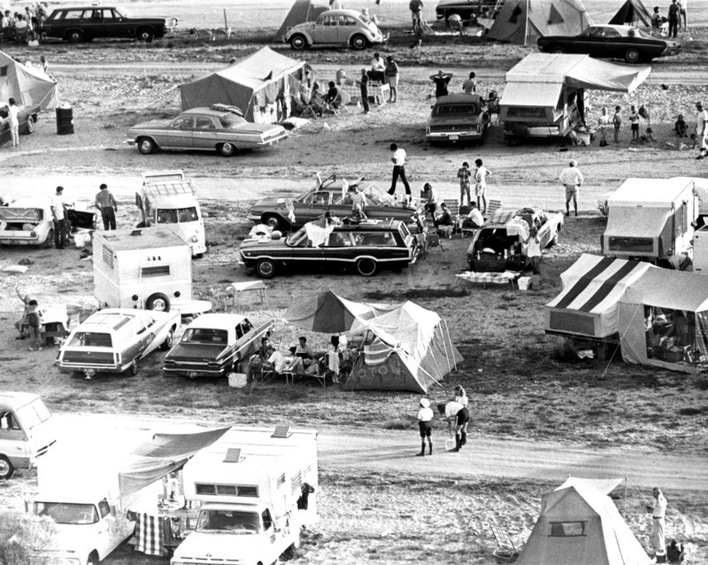 CAMPING AREA BEFORE HISTORICAL LAUNCH