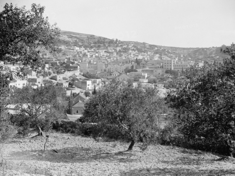 The new Franciscan Monastery in Nazareth, Israel ca. between 1898 and 1946