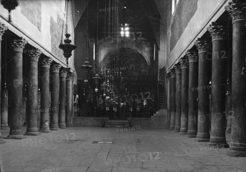 Interior of the Church of the Nativity, Chapel of St. Helena, Bethlehem ca. between 1940 and 1946