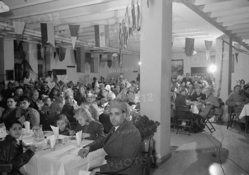 Parents and son banquet at the Y.M.C.A. in Israel (probably Jerusalem) Jan. 9, 1940