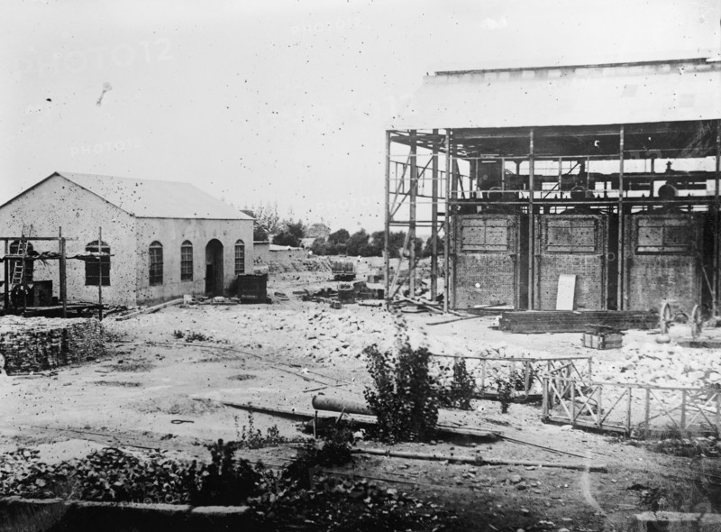 Sugar Refinery in course of construction at Cartavia, Peru ca.  between 1910 and 1935