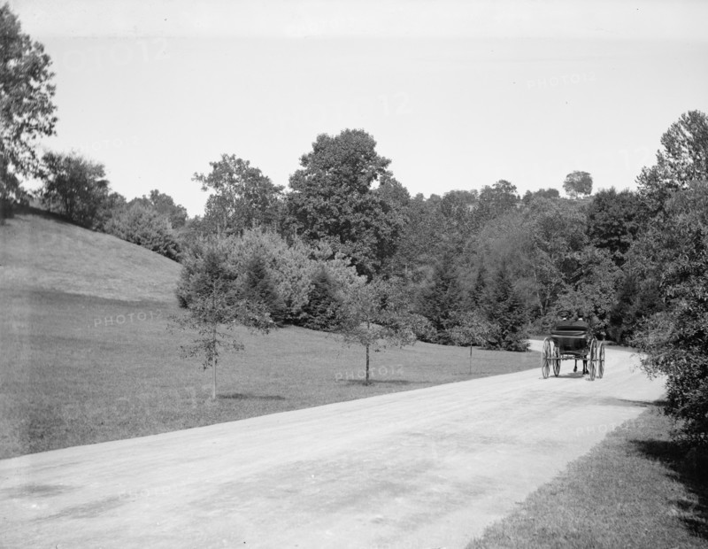 Carraige traversing through National Zoo Park ca. between 1909 and 1923