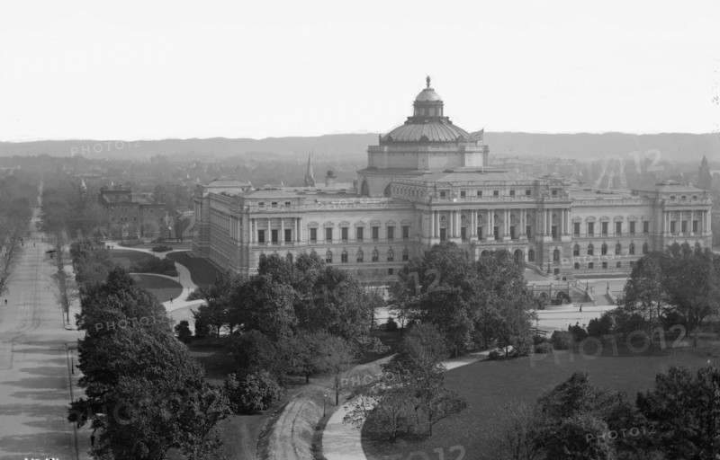 Library of Congress aerial view ca. between 1909 and 1923