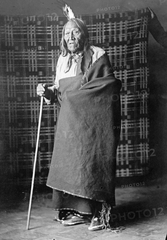 Two Strike, Rose Bud, South Dakota, 88 yrs. old ca. between 1909 and 1920