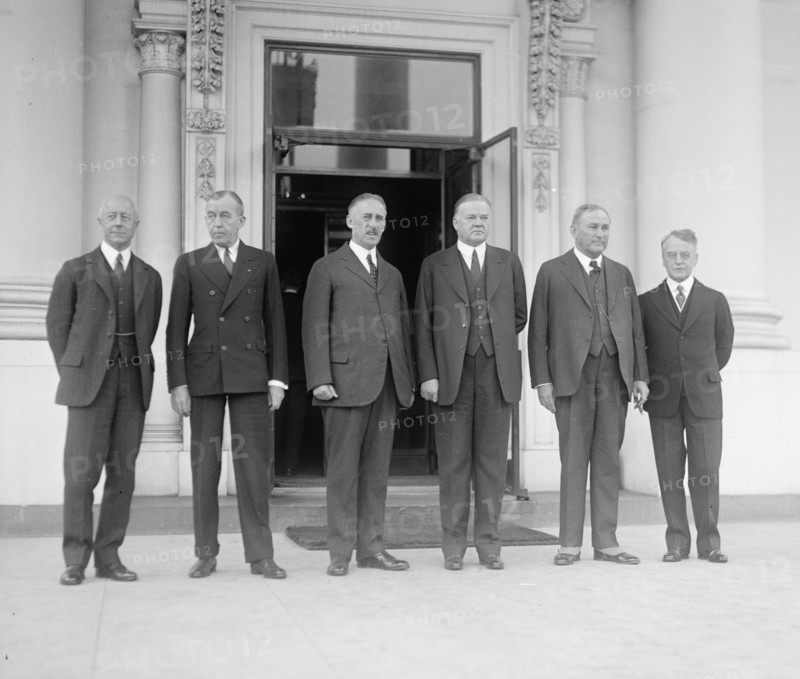 Herbert Hoover with Arms Conference Delegation ca. between 1909 and 1932