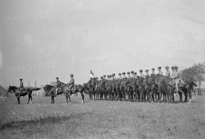 U.S. Army, 15th U.S. Cavalry in formation ca. between 1909 and 1940
