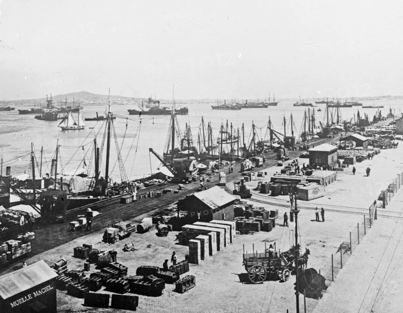 Uruguay - Montevideo Maciel wharf ca.  between 1918 and 1920