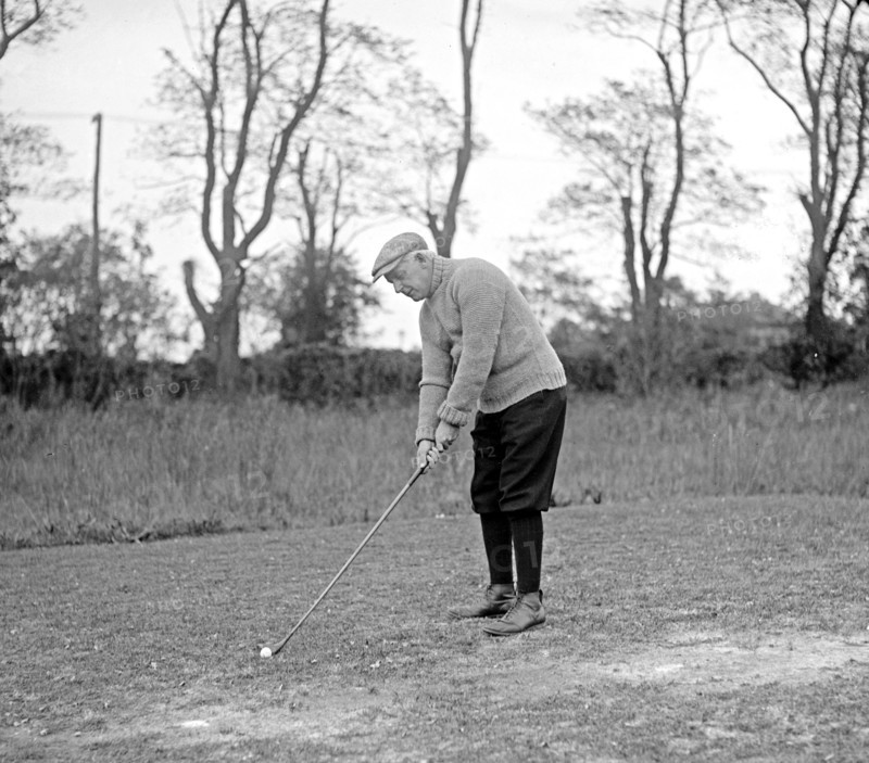 Rep. Whaley, S.C. playing golf  ca.  between 1918 and 1920