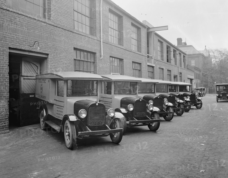 Semmes Motor Company, [Washington, D.C.], Elite laundry trucks ca.  between 1918 and 1928