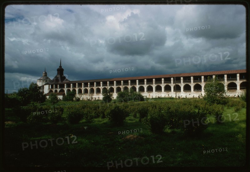 St. Cyril (Kirill)-Belozersk Monastery, west wall (1654-1680s), interior view, Kirillov, Russia 1991.