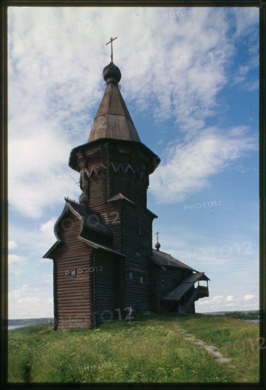 Church of the Dormition (1774), northeast view, Kondopoga, Russia; 2000