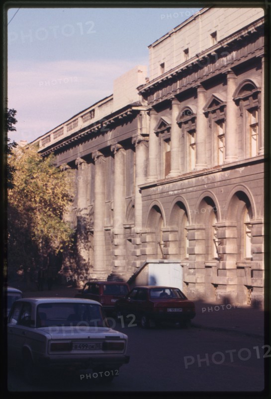 Tver Manufactoring Company building (1913-14), and Treugolnik Company building (1915), Omsk, Russia 1999.