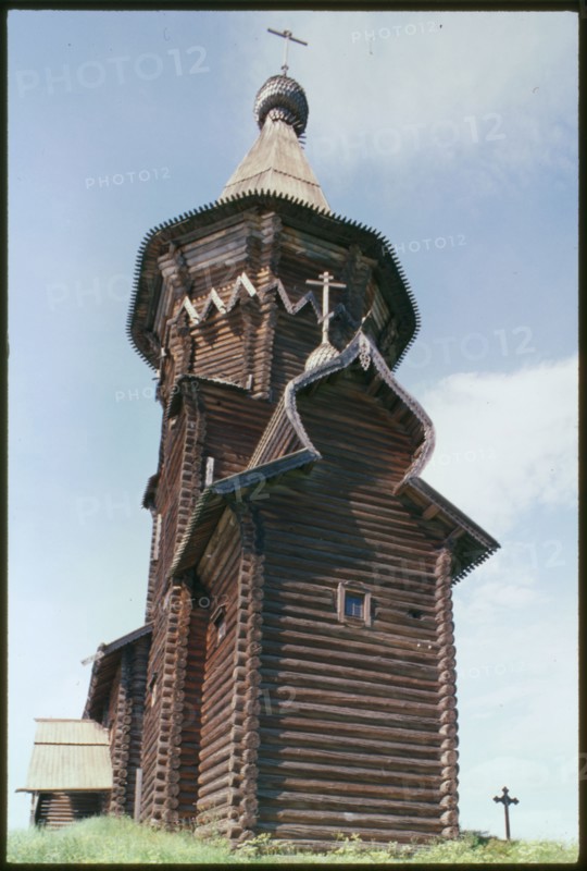 Church of the Dormition (1774), east facade, Kondopoga, Russia; 2000