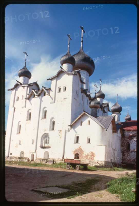 Monastery, Cathedral of the Transfiguration (1558-66), southeast view, Solovetskii Island, Russia 1998.