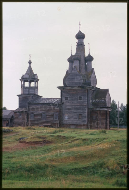 Church of the Hodigitria Icon of the Virgin (1763), south view, Kimzha, Russia; 2000
