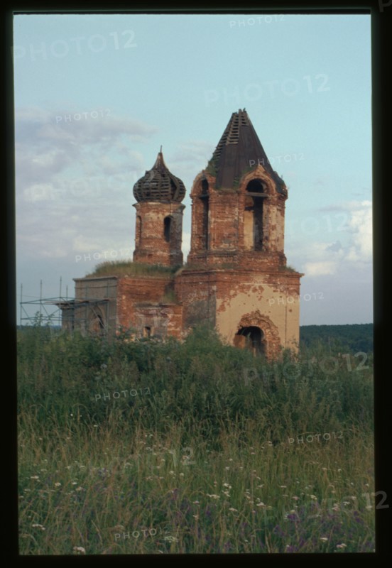 Church of the Intercession (1863), northwest view, Kharlushi, Russia; 2003