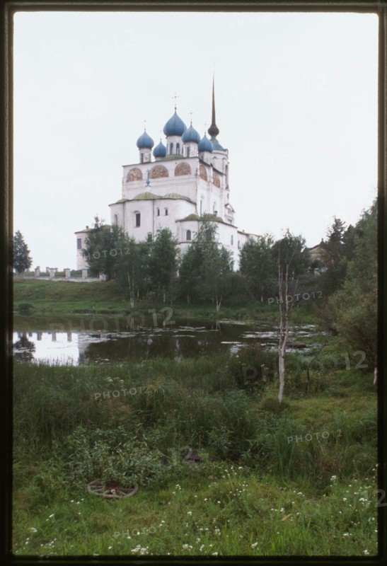 Cathedral of the Annuciation (1560-84), northeast view with pond, Sol'vychegodsk, Russia 1996.