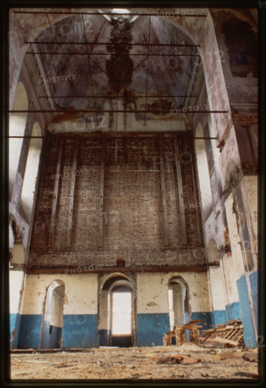 Church of the Entry into Jerusalem (1774-94), interior, east view, Tot'ma, Russia 1998.