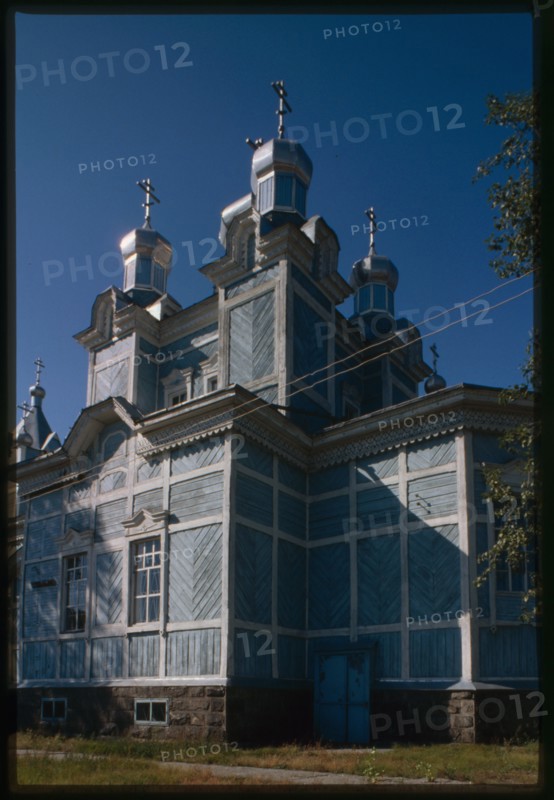 Wooden Church of Saints Peter and Paul (1904), southeast view, Shilka, Russia; 2000