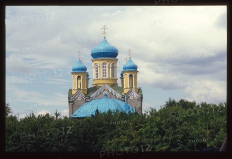Cathedral of Saint Nicholas (1875), east view, Verkhneural'sk, Russia; 2003