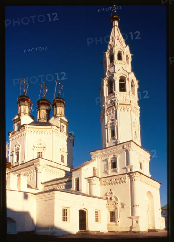 Church of the Trinity (1703-12), northwest view, Verkhotur'e, Russia 1999.