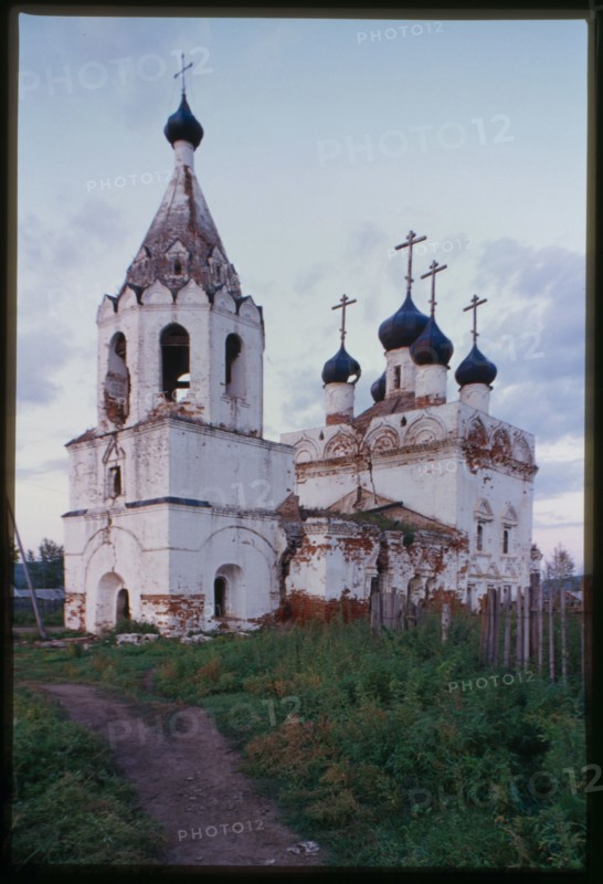 Nerchinsk Dormition Monastery, Church of the Dormition (1711), southwest view, Kalinino, Russia; 2000