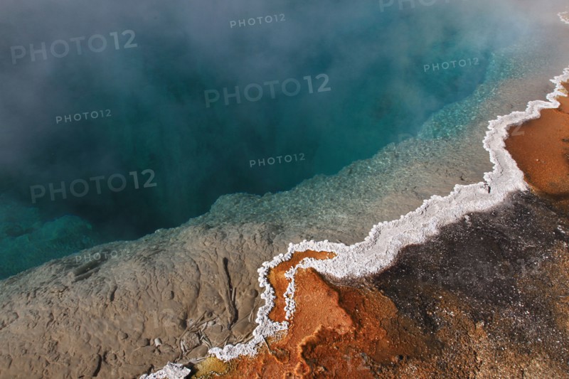 Black Pool at West Thumb Geyser Basin in Yellowstone National Park; Date: 24 October 2013