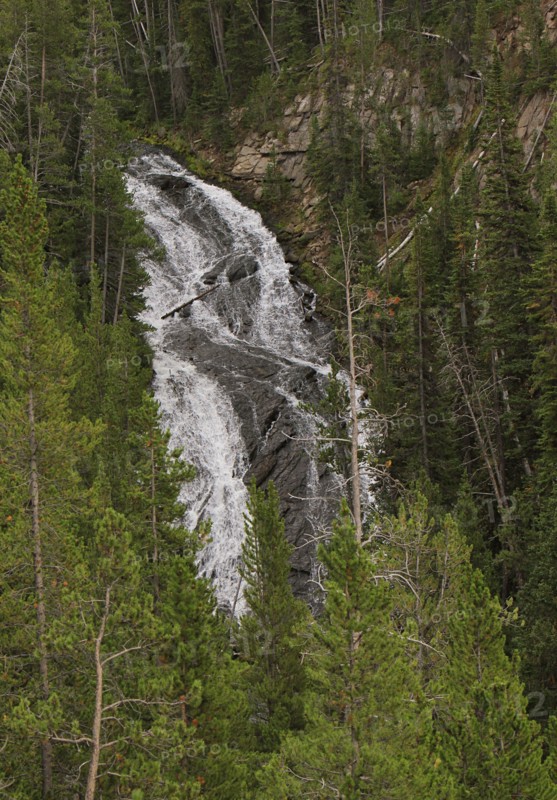 Virginia Cascade in Yellowstone National Park; Date: 27 August 2013