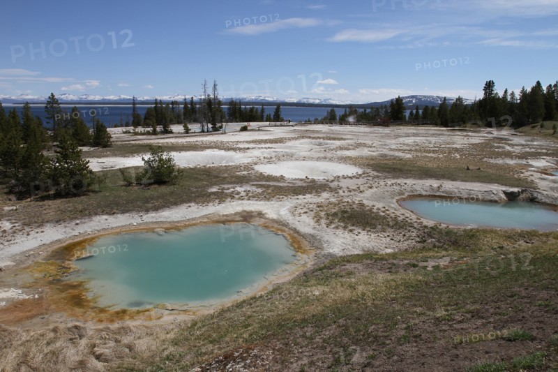 West Thumb Geyser Basin in Yellowstone National Park; Date: 15 May 2013