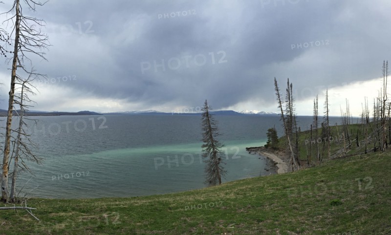 Yellowstone Lake in Yellowstone National Park; Date: 13 May 2015