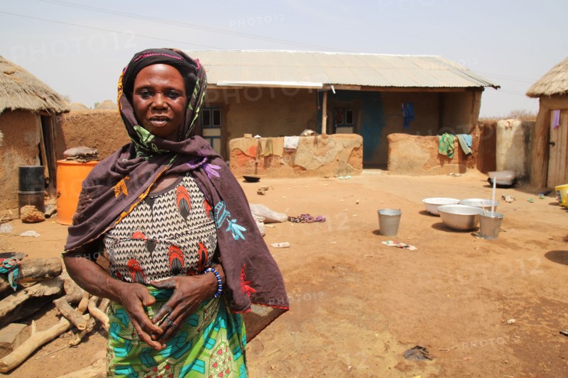 A west Africa village woman in the small village of Sankpala, Ghana ca. 21 February 2018