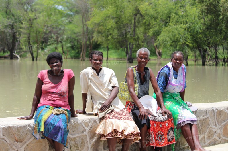 These women from Matabeleland South (Zimbabwe) are excited about the dam they built. It will be a source of livelihoods for them, future generations and livestock, March 2017