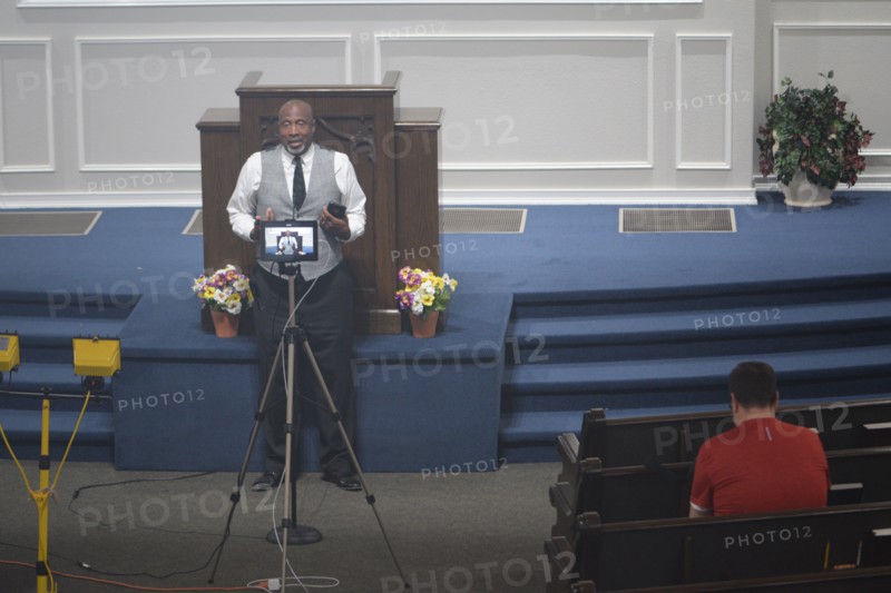 During the Covid-19 pandemic, some churches chose to record sermons to play on their websites and through streaming services to replace in person worship.