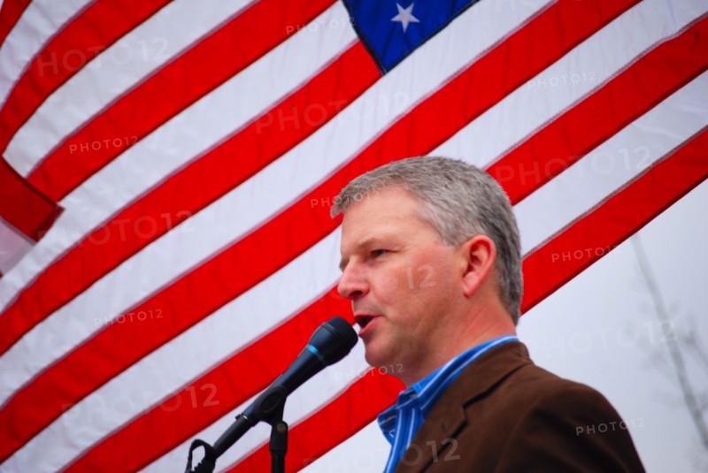 James Dickey, (future leader of the Texas Republican Party) at a Tea Party rally in Dallas, TX (one of the first in the United States on Feb. 26 2009)