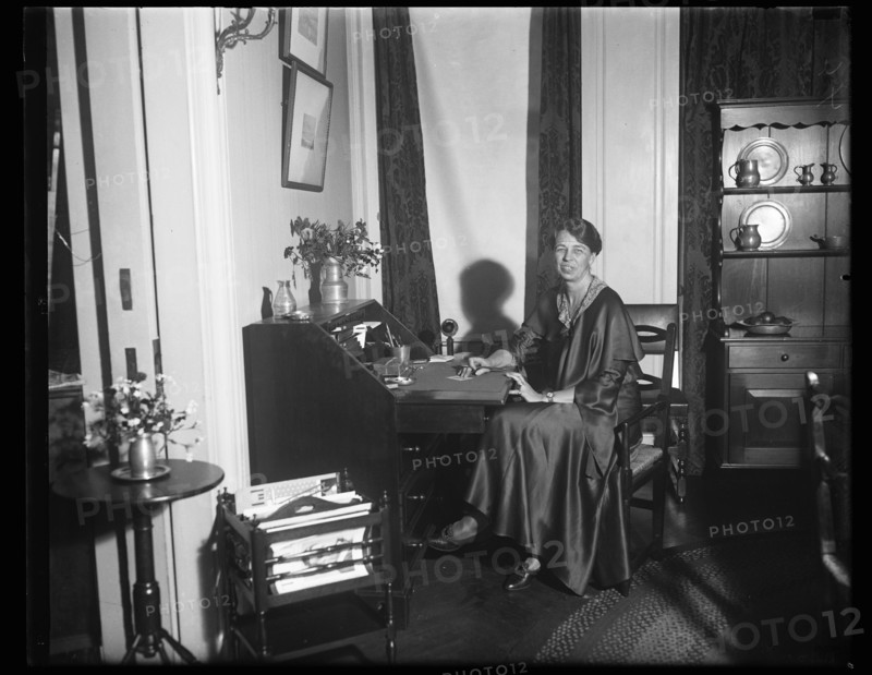 Portrait of Eleanor Roosevelt in her office