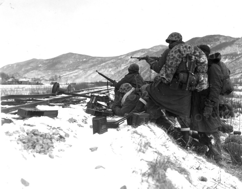 First Division Leathernecks counter fire
