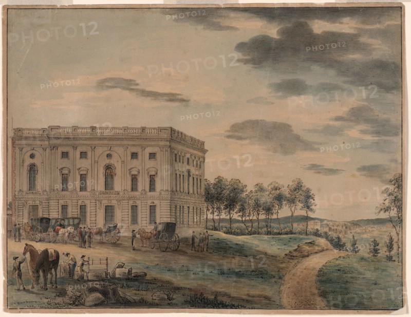 View of the Capitol of Washington before it was burnt