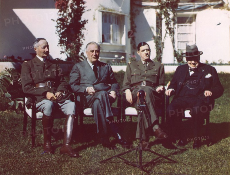 President Franklin D. Roosevelt with high ranking officials