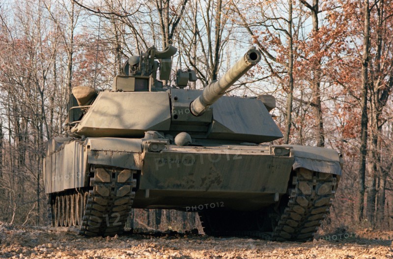 Front view of the XM-1 Abrams tank